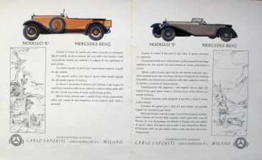 Mercedes-Benz Modelprogram 1928 Carbrochure  (4885)